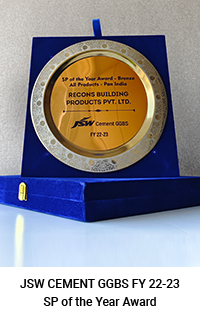 JSW cement SP of the Year Award